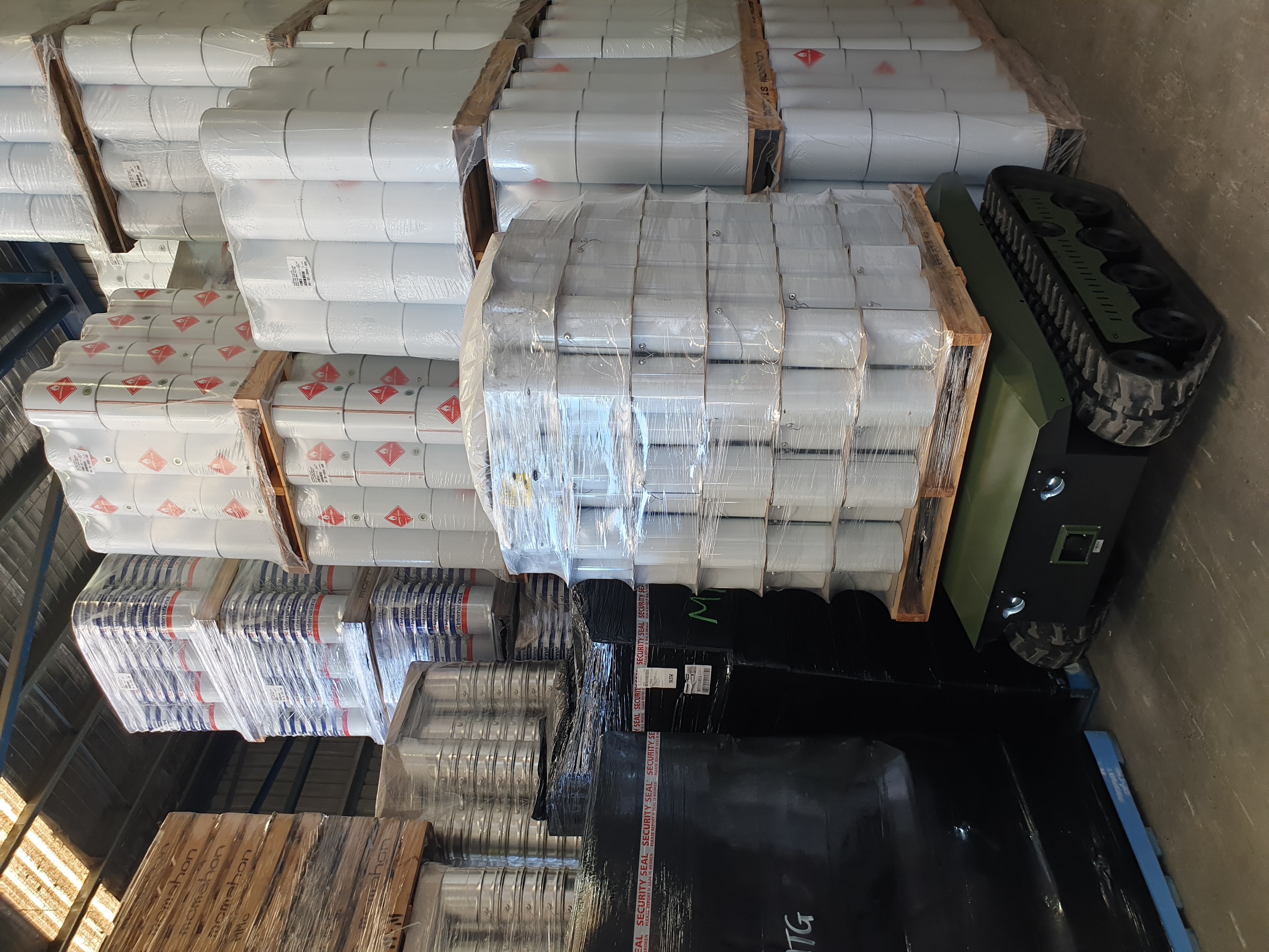 In an autonomous setup the TinS-13 can move to the storage location and wait for a forklift to unload. Lyons Transport Mittagong