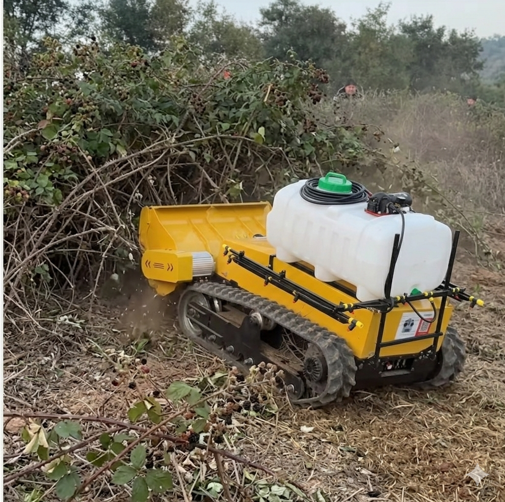 This is the perfect tool for blackberry control. First knock down the thickets early spring, then come back and spray the fresh leaves. This approach significantly reduces the need for herbicides. It also does not leave behind dead thickets. It is better than arial spraying because it can be done under a tree canopy.