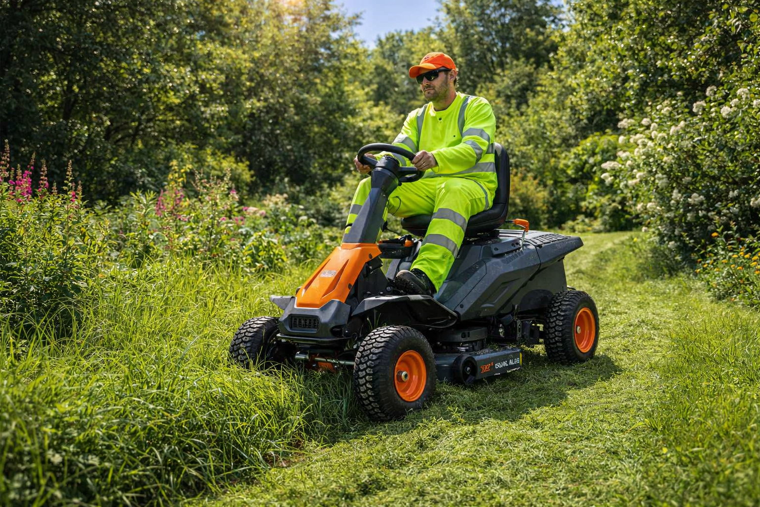 Pure Electric Li Ride-on Lawn Mower